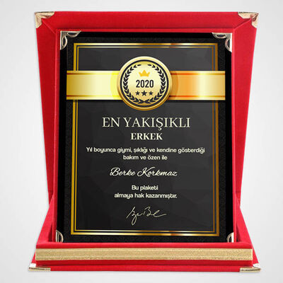 En Yakışıklı Erkek Plaketi - 1