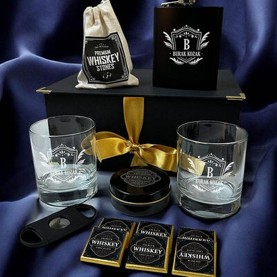 Erkeğe Hediye Golden Crown Elegan Viski Seti - 3