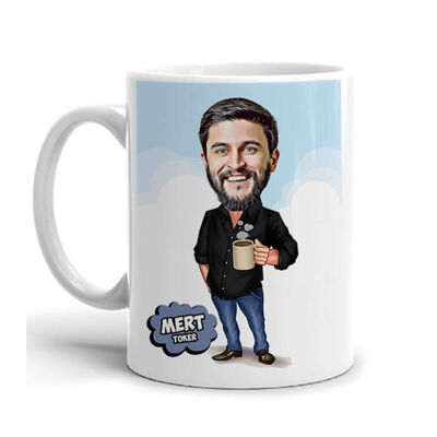 Erkeğe Hediye Karikatürlü Kupa Bardak - 1