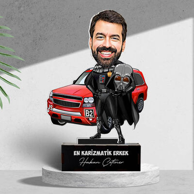 Erkeğe Hediye Kişiye Özel Karikatürlü Biblo - 1