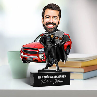 Erkeğe Hediye Kişiye Özel Karikatürlü Biblo - 3
