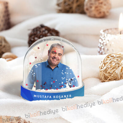 Erkeğe Özel Fotoğraflı Kar Küresi - 2