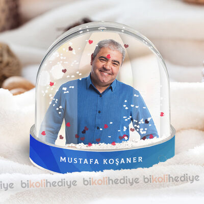 Erkeğe Özel Fotoğraflı Kar Küresi - 4