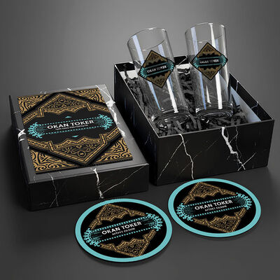 Erkeğe Özel Tasarımlı İsimli Rakı Bardağı Seti - 1