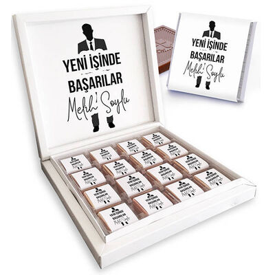 Erkeğe Yeni İşinde Başarılar Çikolatası - 1