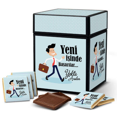 Erkeğe Yeni İşinde Başarılar Dilerim Çikolatası - 1