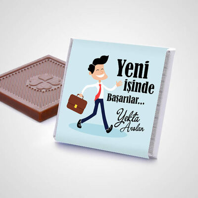 Erkeğe Yeni İşinde Başarılar Dilerim Çikolatası - 2