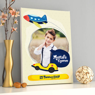 Erkek Çocuk Temalı Kanvas Tablo - 1
