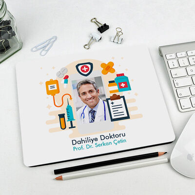 Erkek Doktorlara Özel Resimli Mousepad - 1