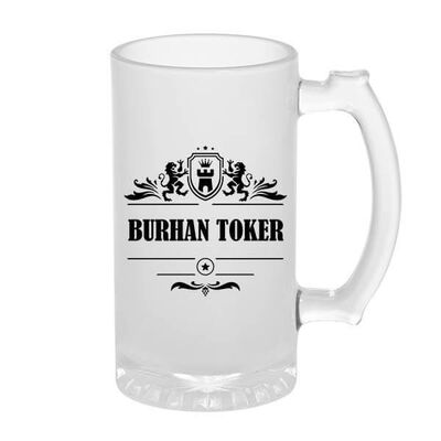 Erkek Sevgiliye Hediyelik İsimli Bira Kadehi - 1