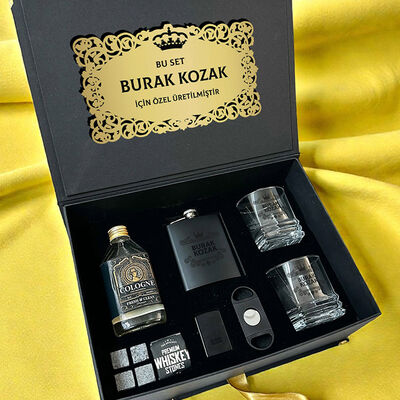 Erkek Sevgiliye Platinum Prestige Premium Viski Seti - 2