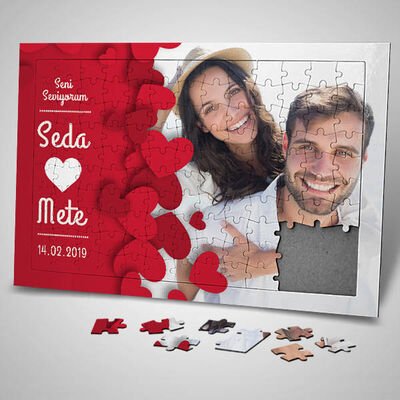 Erkek Sevgiliye Sürpriz Puzzle - 1
