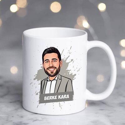 Erkekler İçin Kişiye Özel Karikatürlü Kupa Bardak - 1