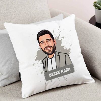 Erkekler İçin Kişiye Özel Karikatürlü Yastık - 1