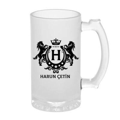 Erkeklere Hediyelik Kişiye Özel Bira Bardağı - 2