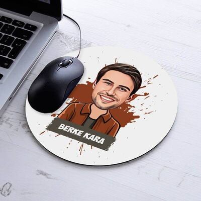 Erkeklere Özel Karikatürlü Tasarım Mousepad - 1