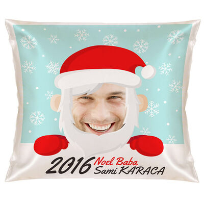 Esprili Noel Baba Yılbaşı Yastık - 1
