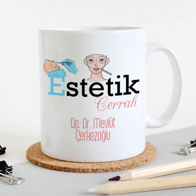 Estetik Cerrahı Hediye Kupa Bardak - 1