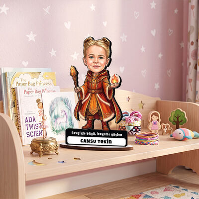 Fantastik Kahraman Kız Çocuk Karikatürlü Biblo - 1
