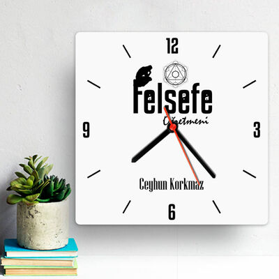 Felsefe Öğretmenine Özel Duvar Saati - 1