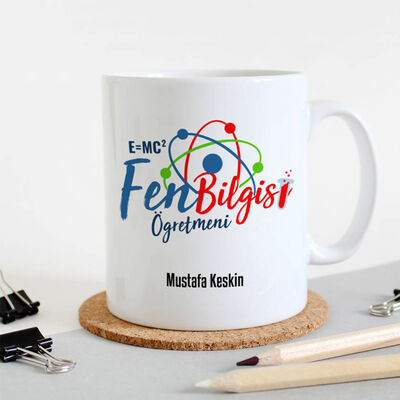 Fen Bilgisi Öğretmenine Hediye Kupa Bardak - 1