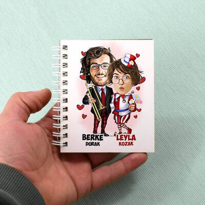 Festival Çiftleri Karikatürlü Defter - 1