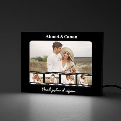 Film Şeridi Fotoğraflı Led Işıklı Resim Çerçevesi - 1