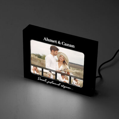 Film Şeridi Fotoğraflı Led Işıklı Resim Çerçevesi - 3