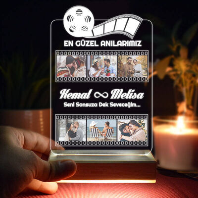 Film Şeridi Kişiye Özel 3d Led Lamba - 3