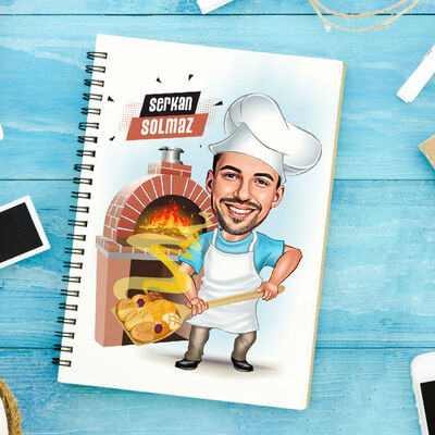 Fırıncı Erkek Karikatürlü Defter - 1