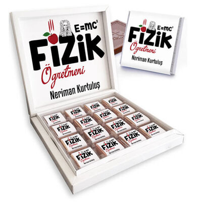 Fizik Öğretmenine Hediye Çikolata Kutusu - 1
