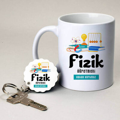 Fizik Öğretmenlerine Hediye Kupa ve Anahtarlık - 1