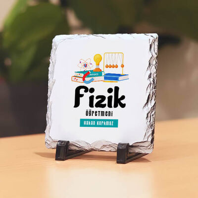 Fizik Öğretmenlerine Hediye Taş Baskı - 1