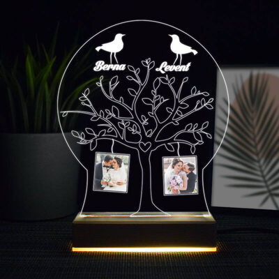 Fotoğraflı Aşk Temalı 3d Led Lamba - 2