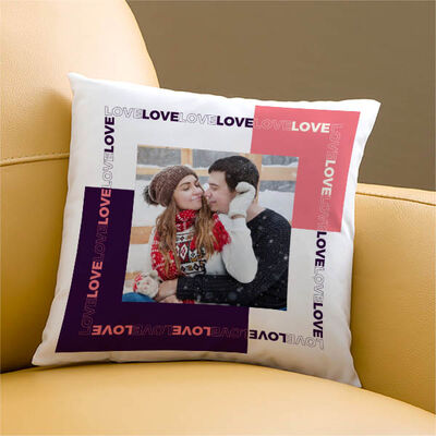 Fotoğraflı Love Sevgili Yastığı - 2