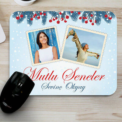 Fotoğraflı Mutlu Seneler Mouse Pad - 1