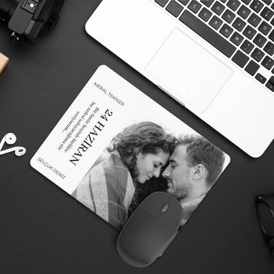 Fotoğraflı Sevgiliye Hediye Aşk Mousepad - 2