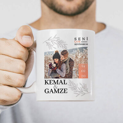 Fotoğraflı Sevgiliye Hediye Kupa Bardak - 2