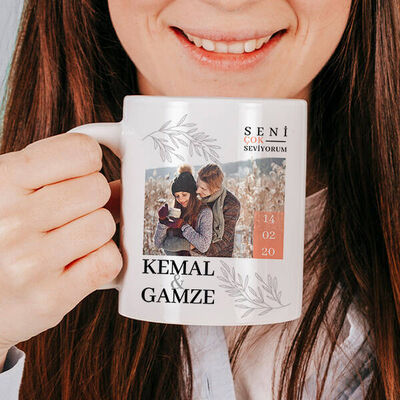 Fotoğraflı Sevgiliye Hediye Kupa Bardak - 3