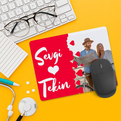 Fotoğraflı ve İki İsimli Mousepad - 1