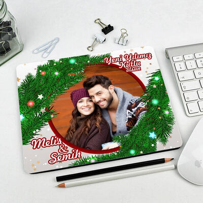 Fotoğraflı Yılbaşına Özel Mouse Pad - 1