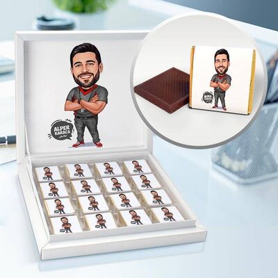 Futbol Hakemi Karikatürlü Çikolata Kutusu - 1