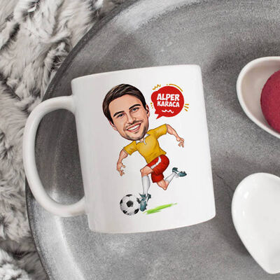 Futbol Sever Erkek Karikatürlü Kupa Bardak - 2