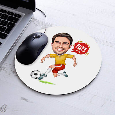 Futbol Sever Erkek Karikatürlü Mousepad - 2