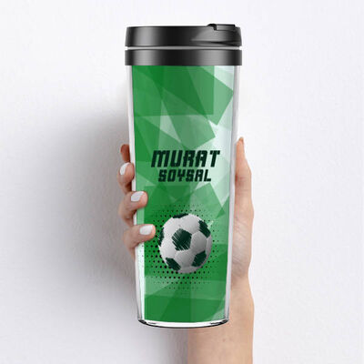 Futbol Topu Tasarımlı Termos Bardak - 1