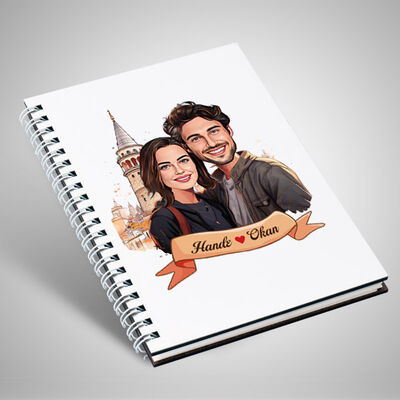 Galata Kulesi ve Aşkımız Karikatürlü Defter - 1