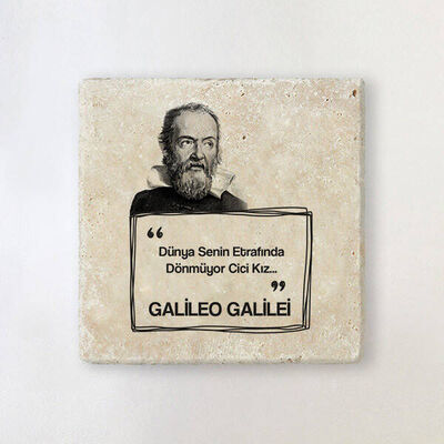 Galileo Esprili Taş Bardak Altlığı - 1