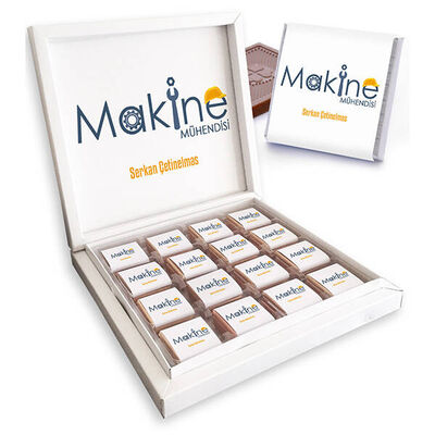 Gemi Makine Mühendisine Hediye Kutu Çikolata - 1