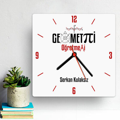 Geometri Öğretmenlerine Özel Duvar Saati - 1