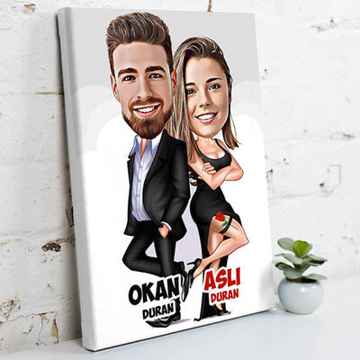 Gizli Ajan Sevgililer Kanvas Tablo - 1